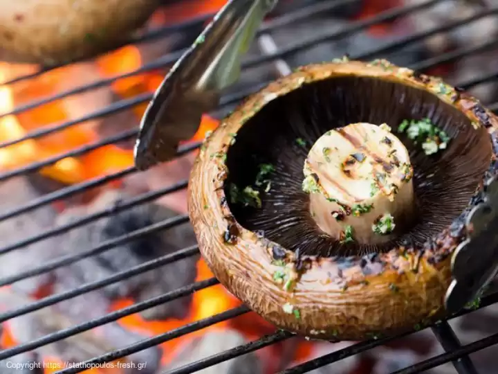 Μανιτάρια Portobello με πέστο